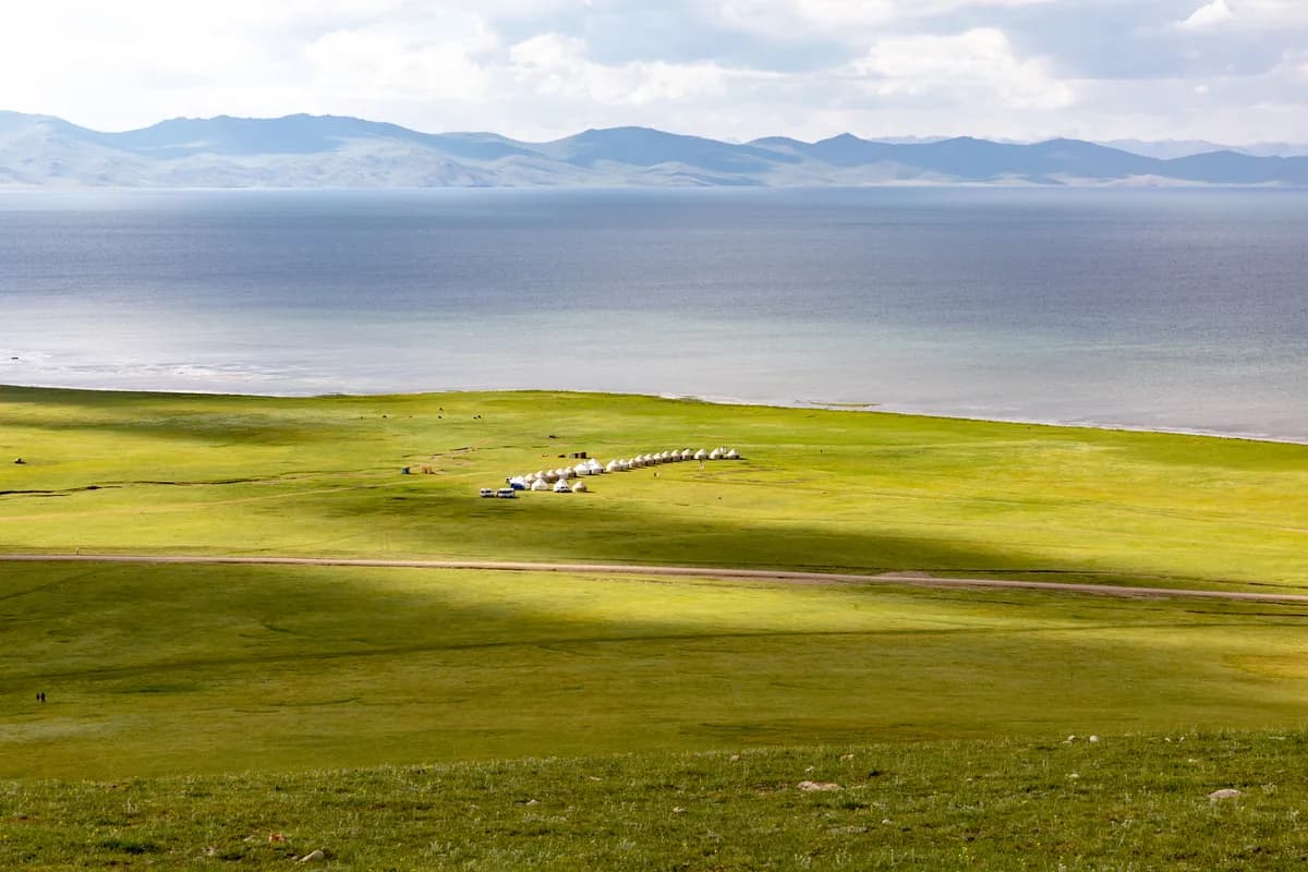 Yurt camp at Song-Kul, Kyrgyzstan. Photograph by Ninara from Helsinki, Finland.